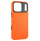 Kllapë telefoni YAXO Leather Gear Slim për iPhone 17 Pro Max, MagSafe, lëkurë eko, portokalli