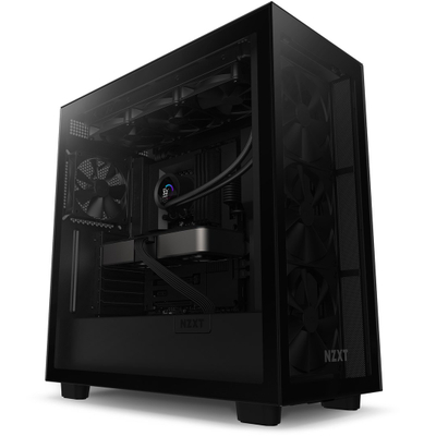 Ладење на процесор со вода NZXT Kraken 360, AIO 360mm, LCD екран, црно