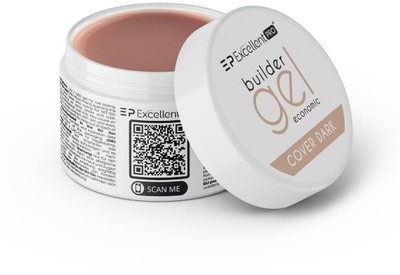 Xел градежен за нокти Excellent Pro Builder Gel Economic Cover Dark, 15 g, природна кафеава боја