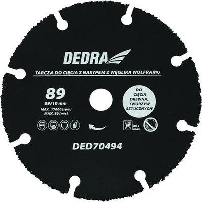 Teh universal Dedra DED70494, 89 mm, vrimë montimi 10 mm, metalik