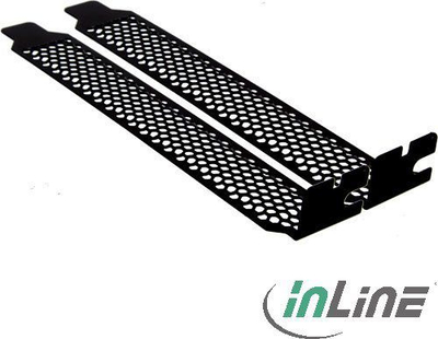Kapak ventilues PCI PCI-E InLine 66641B, set 2 copë, i zi