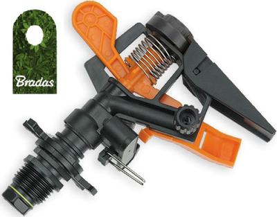 Pulsator ujitës Bradas Aqua Jet AJ-TS6001, 1/2", me rreze 22 m, portokalli me të zezë