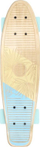 Skateboard cruiser Spokey Woo Fish, maple kanadeze, ABEC7, ngjyrë druri me blu pastel