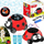 Makina flluska sapuni Lean Beetle Bubble Machine, automatike, me bateri USB, e kuqe e zezë