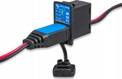 Kabllo karikuesi Victron Blue Smart IP65, konektor M8, 30A, zi blu
