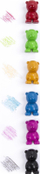 Ngjyra dylli Derform Kidea Bear, set 6 ngjyrash, për fëmijë, shumëngjyrëshe