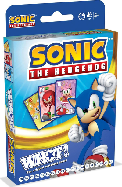 Lojë letra Winning Moves Waddingtons Sonic WHOT, familjare, me personazhe Sonic