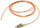 Pigtail fibër optike ALANTEC OM2, LC, 2m, portokalli