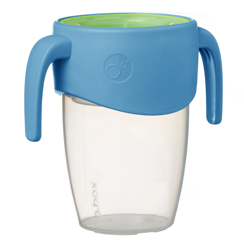 Gotë trajnimi b.box 360 Cup Ocean Breeze, 250ml, me doreza, blu