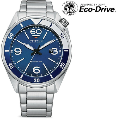 Orë dore për meshkuj Citizen Eco-Drive AW1711-87L, e argjendtë
