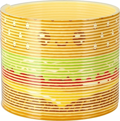 Lodër pranvere MEGA CREATIVE Burger, 8 cm, shumëngjyrëshe