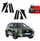 Folie mbrojtëse shtyllash GrizzGlass BodyShield Carbon për Ford Kuga Titanium Facelift 2024 2025, set 8 copë, karbon i zi