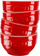 Set tasa qeramike Staub Ceramique, 0.4L, 4 copë, e kuqe