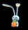 Lampë tavoline Maxcom ML 4910 Charlie, LED, blu