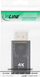 Adapter DisplayPort në HDMI InLine, 4K 60Hz, me audio, i zi