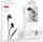Kufje me kabllo XO EP73, USB C, in ear, të zeza