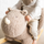 Karrige lëkundëse Nattou Rhino Teddy, Taupe