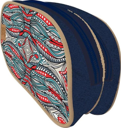 Penar Beniamin Basic Ethnic, me 2 ndarje, 23x12x6.5 cm, blu me shumë ngjyra