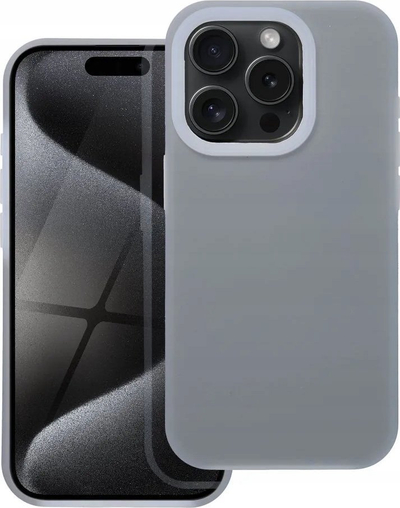 Futrollë Candy Case për iPhone 7 8, silikoni, mbrojtëse, gri