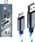 Kabllo karikimi Somostel Flowing LED USB Lightning, 3.1A 30W, 1.2m, gri me dritë blu