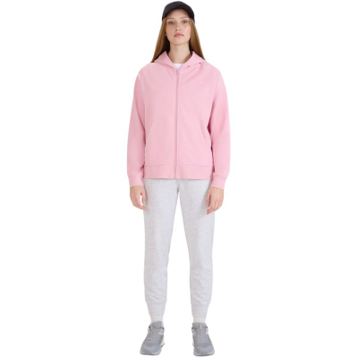 Спортска блуза со капуљача 4F F1763 W, памук, со патент, светло розова