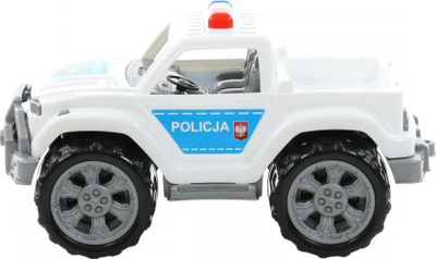 Makina lodër policie Wader Legion Patrol Car No. 1, plastikë e fortë, për kalamaj 12+ muajsh, e bardhë