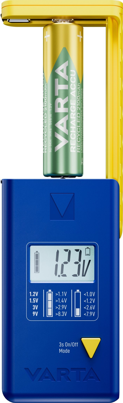 Testues baterish Varta 00893 101 111, ekran LCD, 1.2V deri 9V