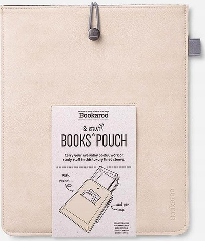 Организер футрола Bookaroo Book & Stuff Pouch, за книги и таблет, крем