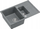 Lavaman kuzhine GraniteQ MORGAN 156, 1.5 kupa, me sifon Push To Open, gri Silver Stone