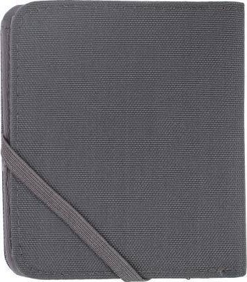 Portofol për karta RFID Compact, 10 cm, canvas, gri