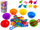 Set edukativ WOOPIE Learning Colors Counting Sorter XL, Montessori, shumëngjyrësh