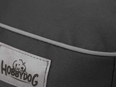 Shtrat për qen Hobbydog Mattress Destiny L, dyshek ortopedik, gri grafit