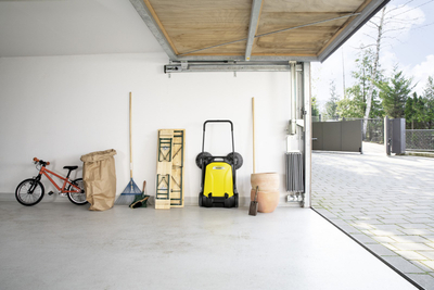 Fshesë mekanike Karcher S 4 Twin, 20L, dorezë e rregullueshme, e verdhë e zezë