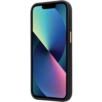 Mbrojtëse telefoni Guess GUHCP13XM4DGPK, për iPhone 13 Pro Max 6.7", silikoni, e zezë