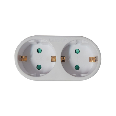 Zgjatues elektrik SPMS, 2 dalje Schuko, 16A 3500W, i bardhë