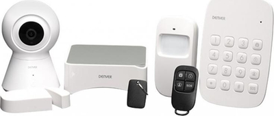 Sistem alarmi inteligjent Denver SHA-150, GSM, me sensor lëvizjeje, i bardhë