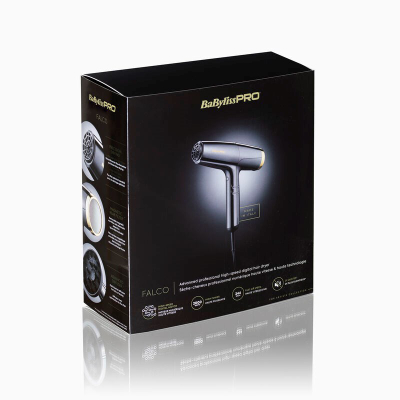 Tharëse flokësh BaByliss PRO Black and Gold Hawk, jonizim, e zezë