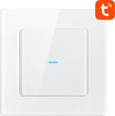Çelës drite me prekje Avatto N-TS10-W1, WiFi, Tuya, i bardhë