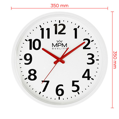 Orë muri MPM Quality Classic E01.4205.0000, e bardhë