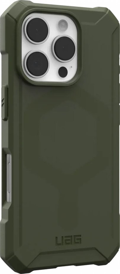 Kapak UAG Essential Armor me MagSafe për iPhone 16 Pro, Olive Drab