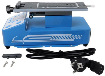 Pajisje ndarëse LCD MAANT F711, bazë rrotulluese, profesionale, blu