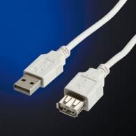 Kabull USB Value USB-A në USB-A, 3 m, USB 2.0, i bardhë
