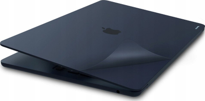 Set mbrojtës JCPAL MacGuard Two in One për MacBook Air 15\" M2 M3 M4, folie sipër edhe poshtë, çantë për laptop, e zezë