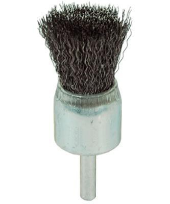 Furçë teli çeliku BRUSH BRUSH, kërcell 6mm, diametër 15mm