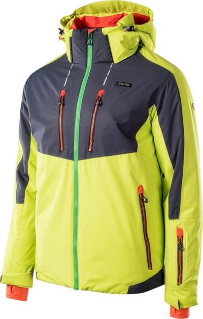 Xhaketë skijimi për meshkuj Brugi SKI JACKET 4APX SGH-VERDE GRIGIO ARANCIO, L, e gjelbër