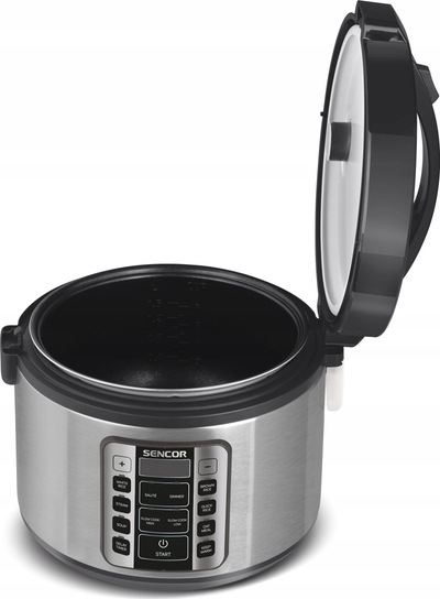 Tenxhere orizi Sencor SRM 3151BK, 2.8L, 1000W, inox, e zezë