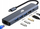 Adapter HUB USB C TB 6n1, HDMI 4K, RJ45, 3x USB, grafit