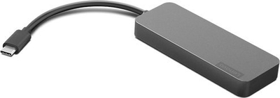 HUB USB Lenovo GX90X21431, USB C në 4 porta USB A, i zi