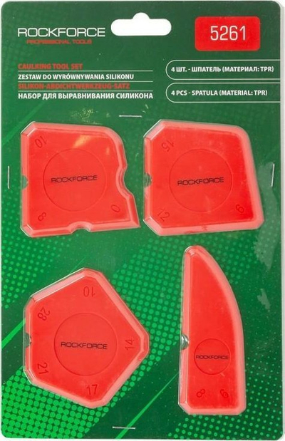 Set spatullash RockForce RF-5261, për heqje silikoni, shumëpërdorimshe
