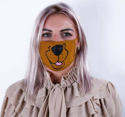 Maskë mbrojtëse Scooby Doo, 3 shtresa, 2 copë në paketë, me shumë ngjyra